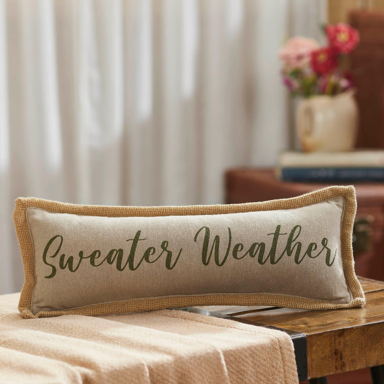 Pumpkin Bounty Sweater Weather Pillow 5x15 - The Fox Decor