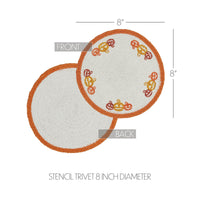 Country Halloween Stencil Trivet 8 - The Fox Decor
