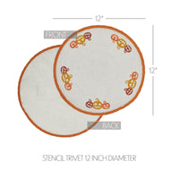 Country Halloween Stencil Trivet 12 - The Fox Decor