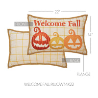Country Halloween Welcome Fall Pillow 14x22 - The Fox Decor