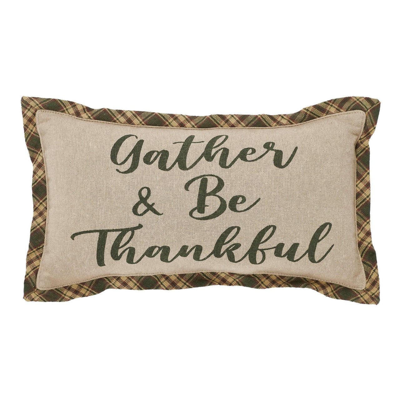 Harvest Blessings Gather & Be Thankful Pillow 7x13 - The Fox Decor