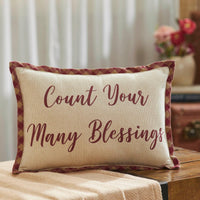Harvest Blessings Count Your Many Blessings Pillow 9.5x14 - The Fox Decor