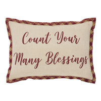 Harvest Blessings Count Your Many Blessings Pillow 9.5x14 - The Fox Decor