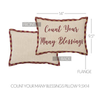 Harvest Blessings Count Your Many Blessings Pillow 9.5x14 - The Fox Decor