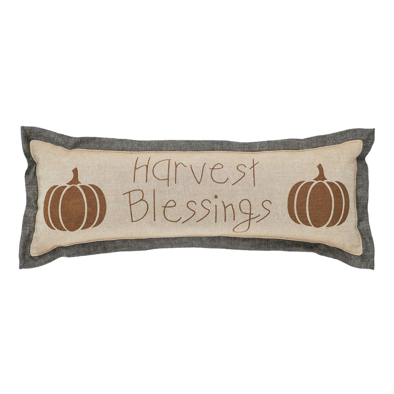 Harvest Blessings Pumpkin Pillow 5x15 - The Fox Decor