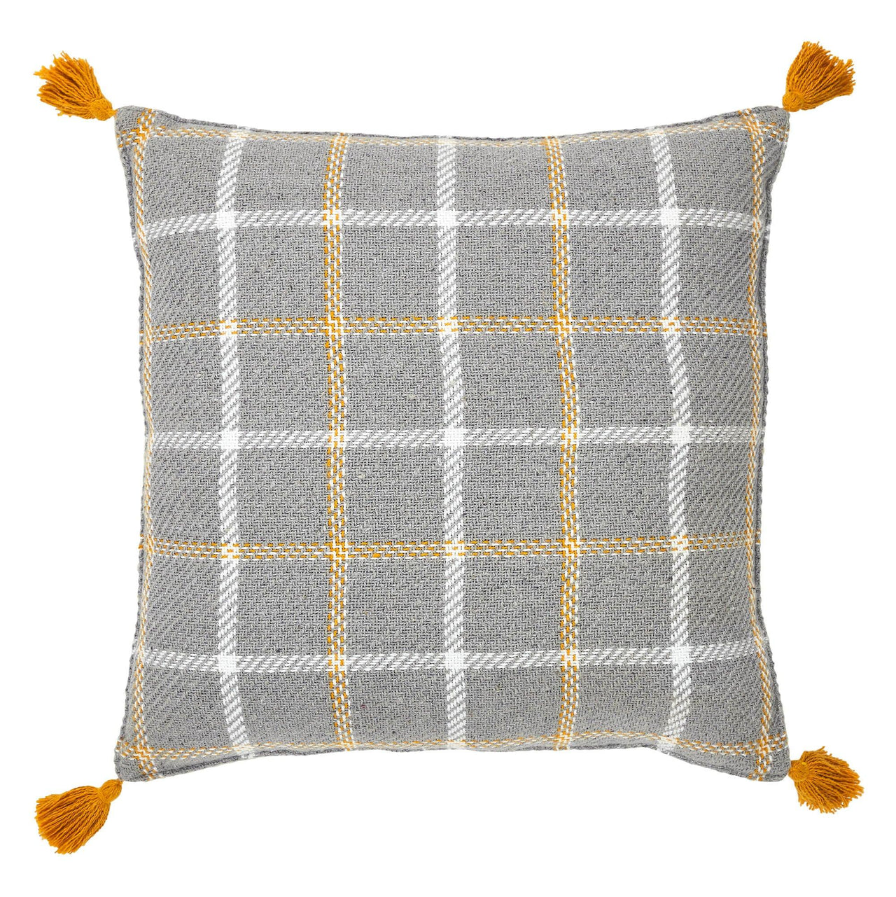 Harvest Blessings Peaceful & Thankful Woven Pillow 14x14 - The Fox Decor