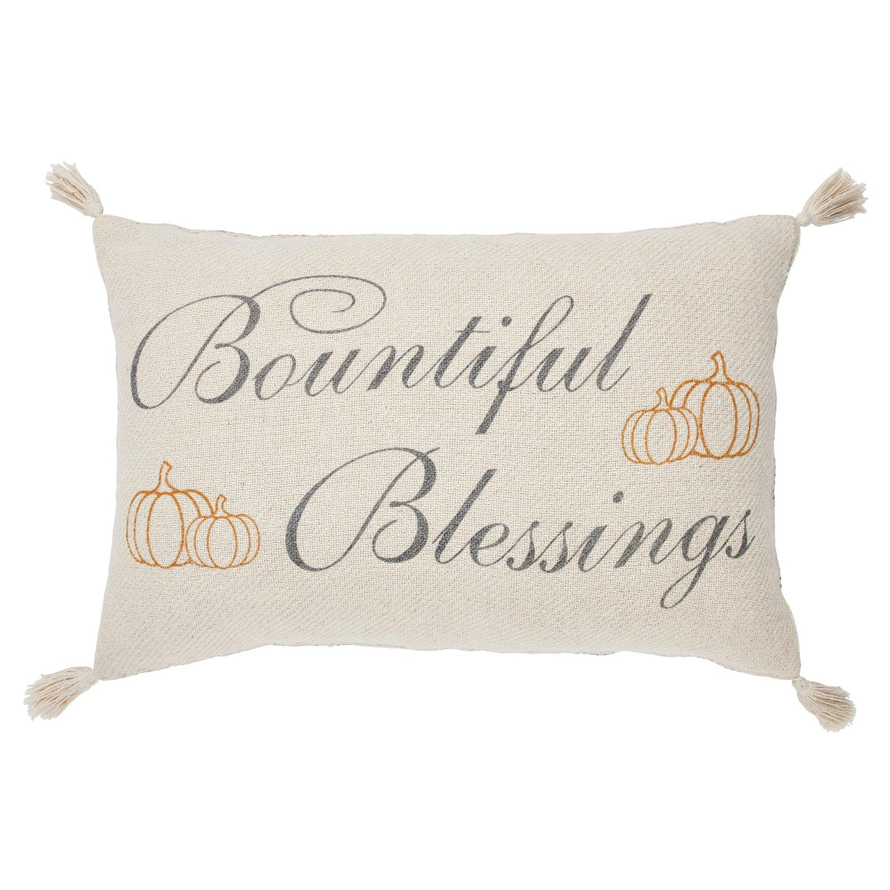 Harvest Blessings Bountiful Blessings Woven Pillow 14x22 - The Fox Decor