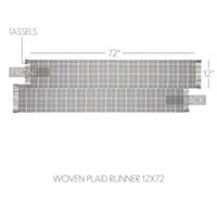 Harvest Blessings Woven Plaid Runner 12x72 - The Fox Decor