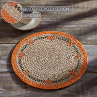 Harvest Blessings Natural Stencil Pumpkin Trivet 12 - The Fox Decor