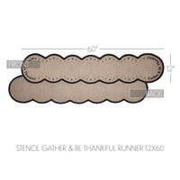 Harvest Blessings Stencil Gather & Be Thankful Runner 12x60 - The Fox Decor