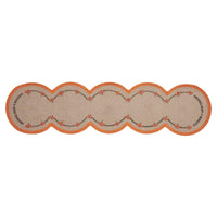 Harvest Blessings Natural Stencil Pumpkin Runner 12x48 - The Fox Decor