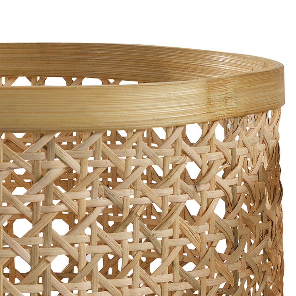 Woven Cane Round Baskets Set of 2 - Park Designs - The Fox Decor