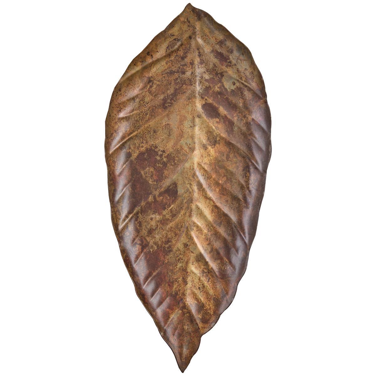 Distressed Copper Leaf Tray - Park Designs - The Fox Decor
