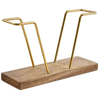 Wood Gold Bar Napkin Holder - The Fox Decor