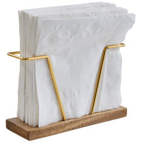Wood Gold Bar Napkin Holder - The Fox Decor