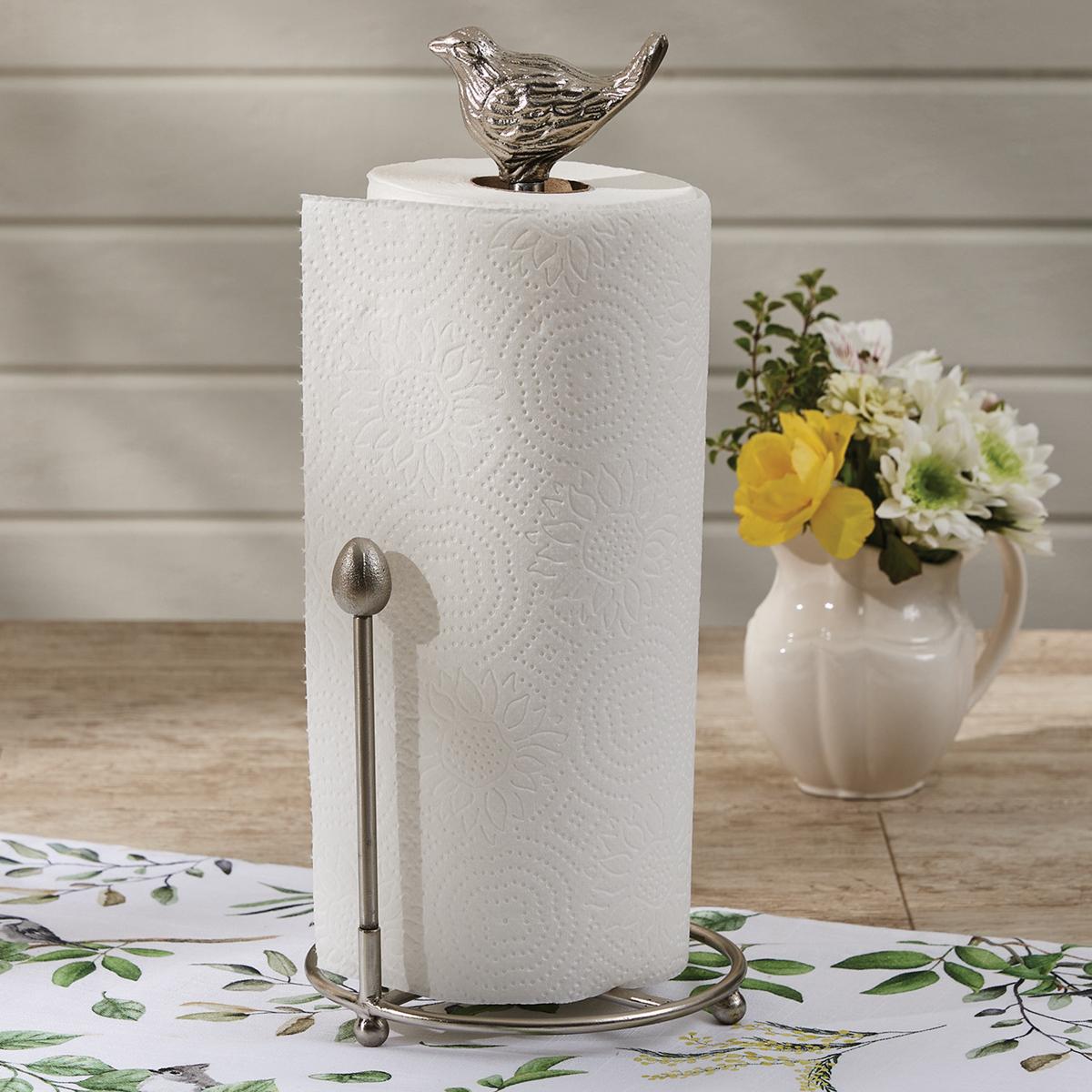 Songird Paper Towel Holder - Silver - The Fox Decor