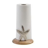 Silver Starfish Paper Towel Holder - The Fox Decor
