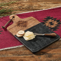Red Dawn Cutting Board With Spreader - The Fox Decor