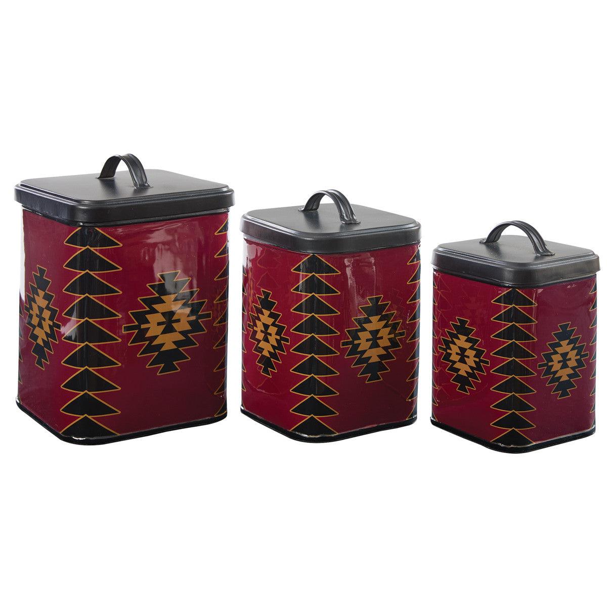 Red Dawn Canisters - Set of 2Park Designs - The Fox Decor