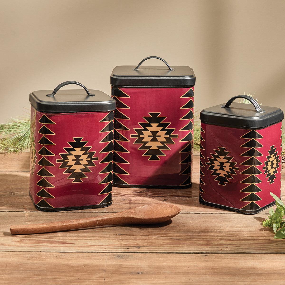 Red Dawn Canisters - Set of 2Park Designs - The Fox Decor