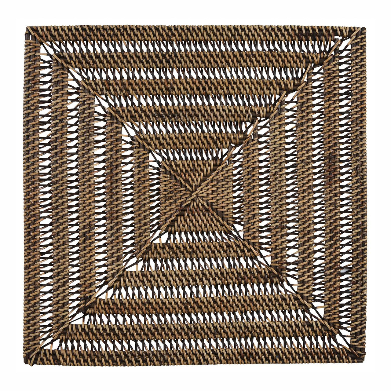 Rattan Square Charger - Rustic - The Fox Decor
