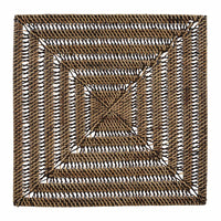 Rattan Square Charger - Rustic - The Fox Decor
