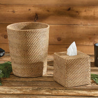 Rattan Tissue Box Holder - The Fox Decor