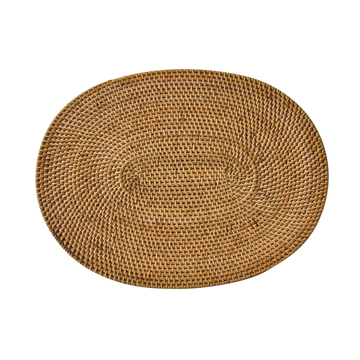 Rattan Oval Placemat - The Fox Decor