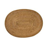 Rattan Oval Placemat - The Fox Decor