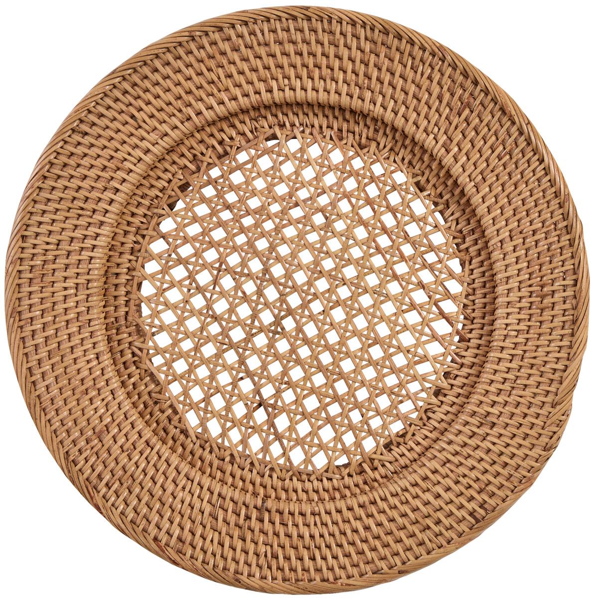 Rattan Cane Weave Charger - The Fox Decor
