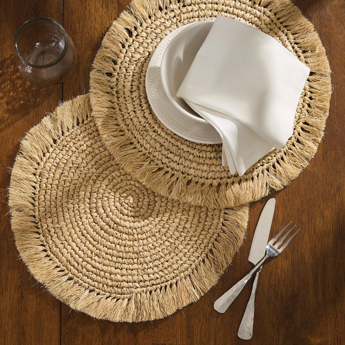 Raffia Charger - The Fox Decor