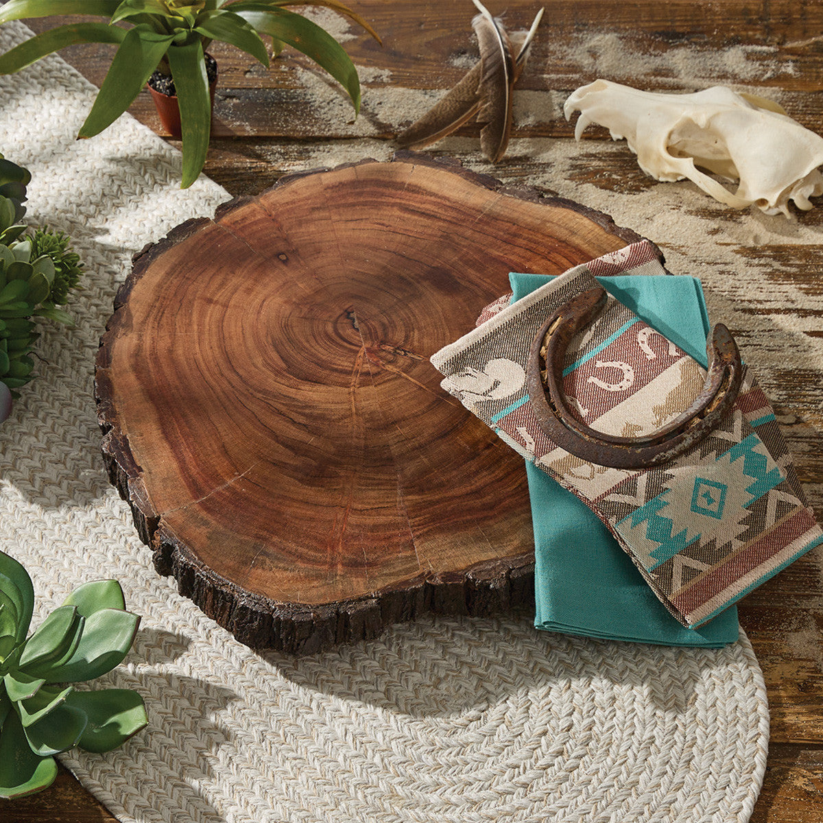 Bark Edge Lazy Susan - Set of 2 Park Designs - The Fox Decor