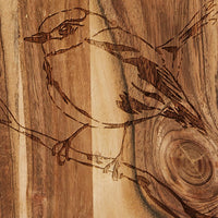 Leaves Etched Wood Cutting Board - Set of 2 Park Designs - The Fox Decor