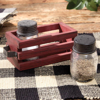 Cozy Farmhouse Salt And Pepper With Caddy - Park Designs - The Fox Decor