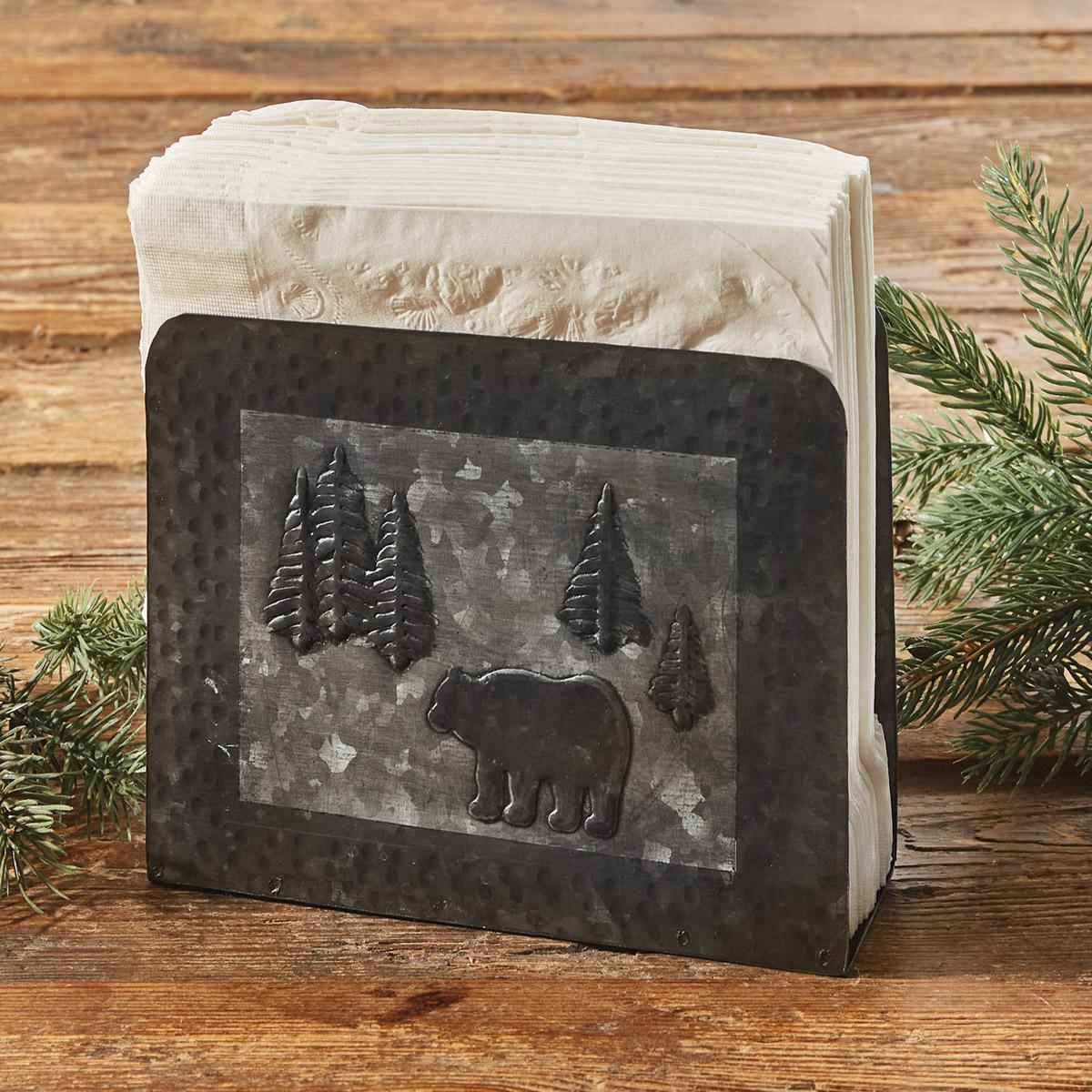 Wild Woods Bear Napkin Luncheon Holder - The Fox Decor