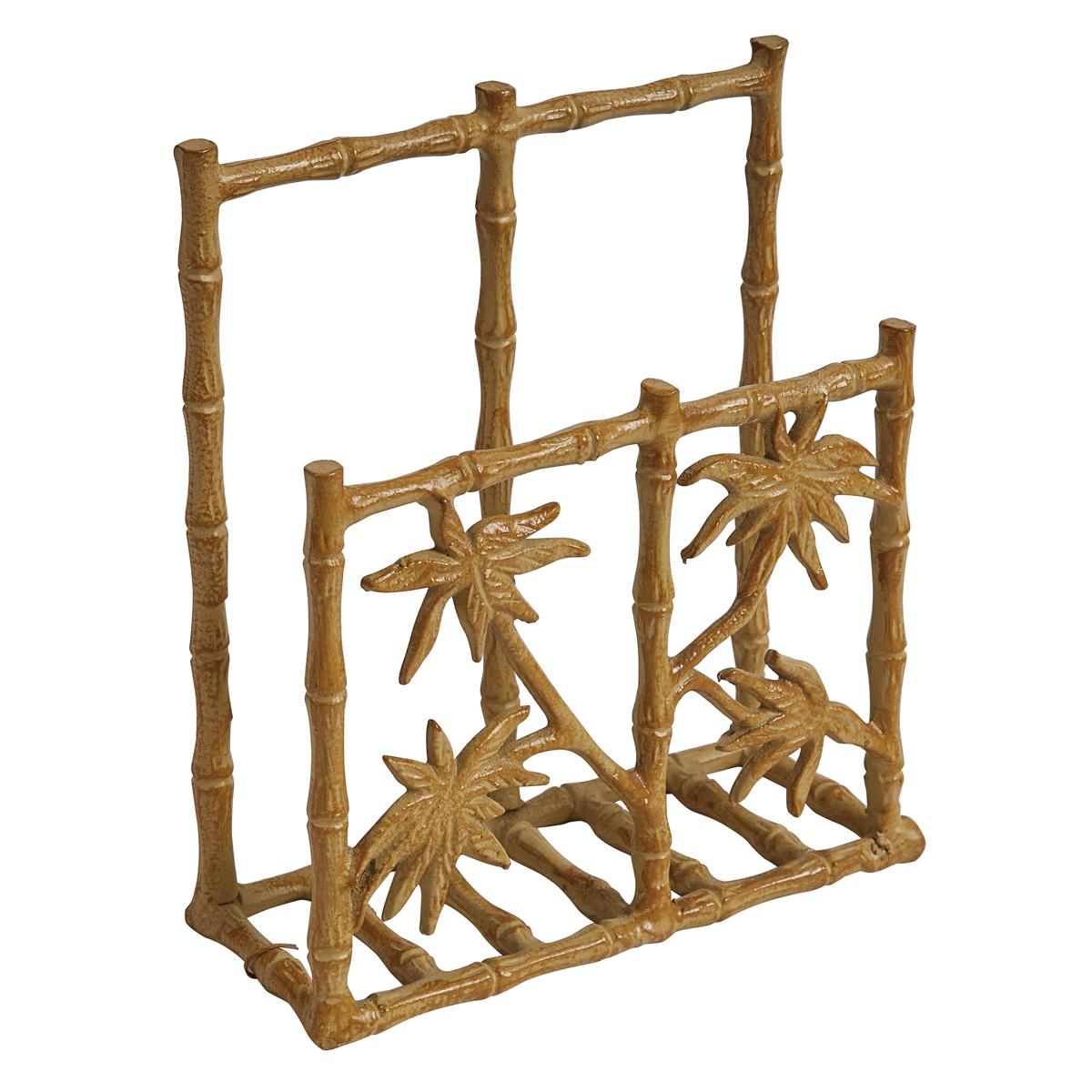 Williamsburg Bamboo Cast Metal Luncheon Napkin Holder - The Fox Decor