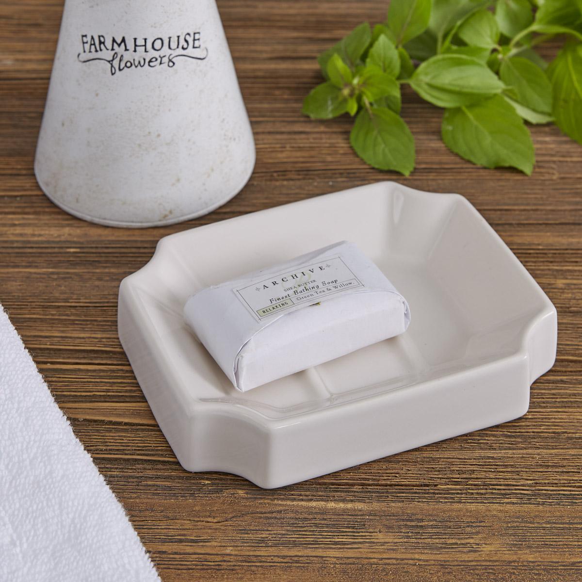 Ironstone Soap Dish - Park Designs - The Fox Decor