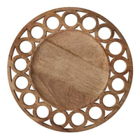 Wooden Circles Charger - The Fox Decor