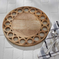 Wooden Circles Charger - The Fox Decor