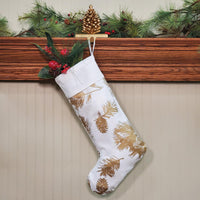 Thumbnail for Patricia Heaton Home Pinecone Stocking Hanger - Gold - The Fox Decor