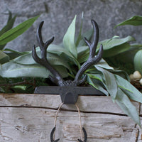 Thumbnail for Eva & Co Antler Stocking Hanger - Iron Set of 2 Park Designs