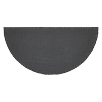 Patriotic Stripes Coir Welcome Rug Half Circle 16.5x33 VHC Brands