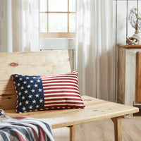 Stars & Stripes Pillow 14x22 - VHC Brands