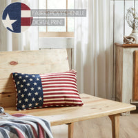 Stars & Stripes Pillow 14x22 - VHC Brands
