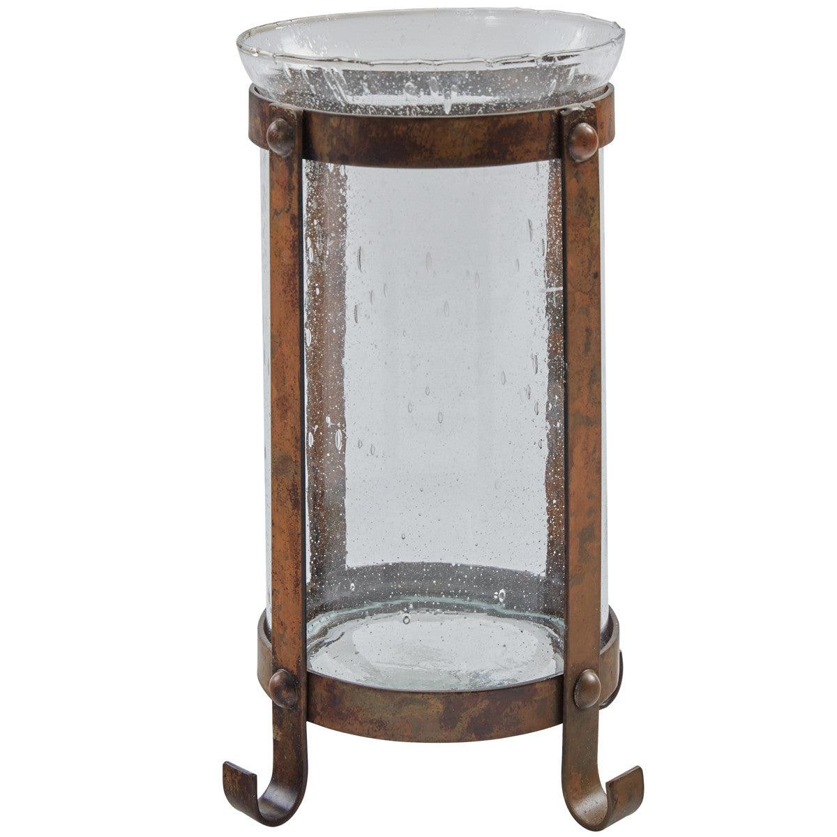 Strap Metal Pillar Holder Tall - Set of 2 Park Designs - The Fox Decor