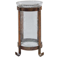 Strap Metal Pillar Holder Tall - Set of 2 Park Designs - The Fox Decor