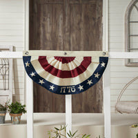 My Country 1776 USA Bunting Flag 12x24 - VHC Brands