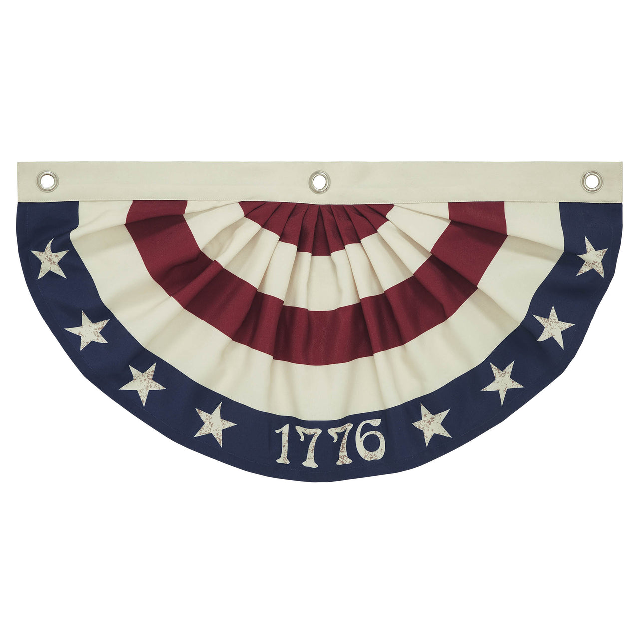 My Country 1776 USA Bunting Flag 12x24 - VHC Brands