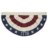 My Country 1776 USA Bunting Flag 12x24 - VHC Brands