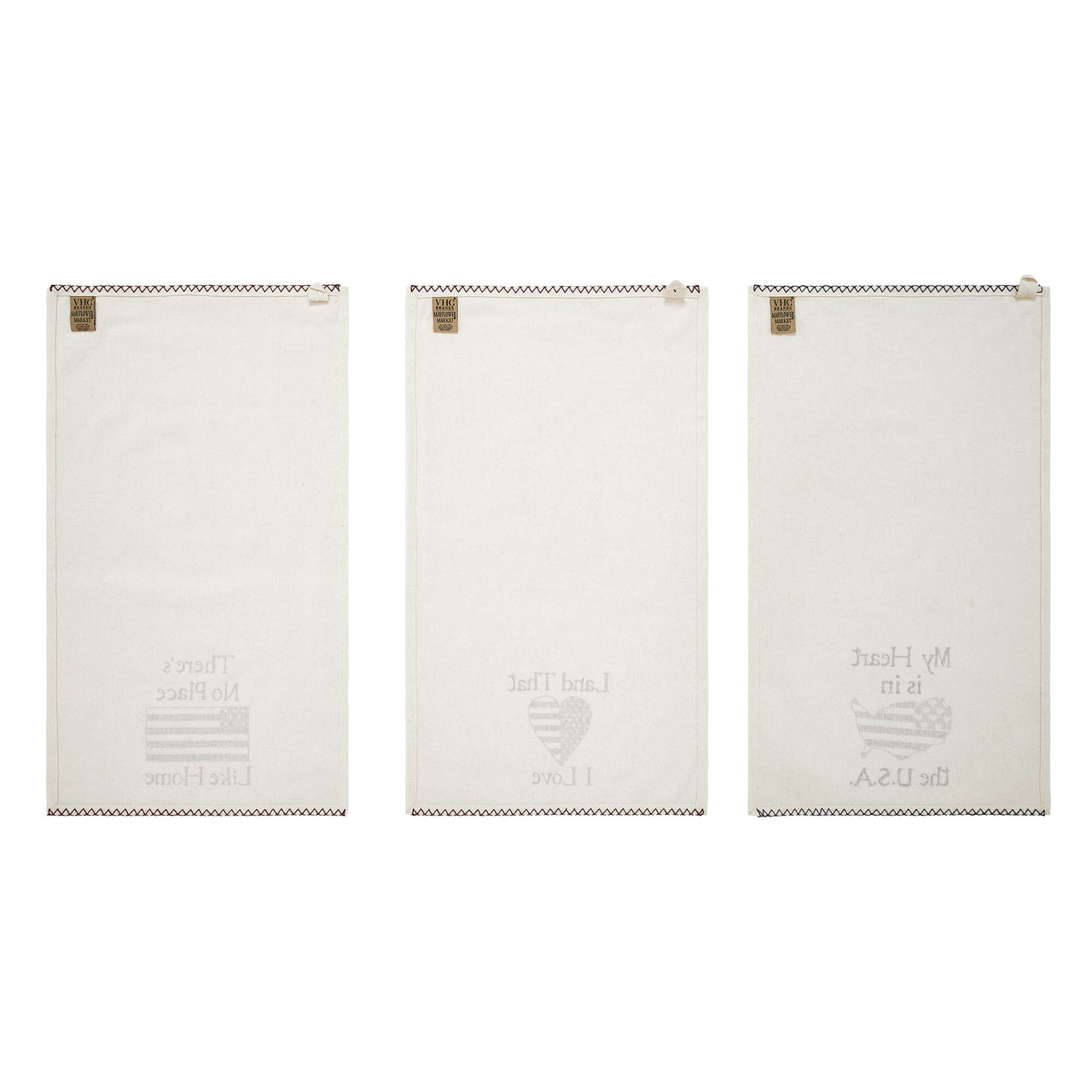 The Land That I Love Tea Towel Set of 3 16x28 - VHC Brands